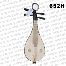 敦煌牌652H-4紅檀木黑牛角軫微調(diào)弦托牡丹頭花柳琴