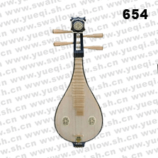 敦煌牌654白木黃檀木軫微調(diào)弦托如意頭花柳琴