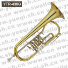 雅馬哈牌小號(hào)-YTR-436G雅馬哈小號(hào)-降B清漆轉(zhuǎn)閥式定制雅馬哈小號(hào)